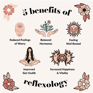 Reflexology. 5 benefits reflexology